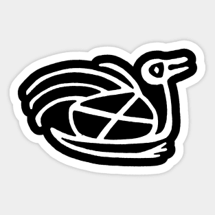 Findigo native small bird - seriema - Sticker